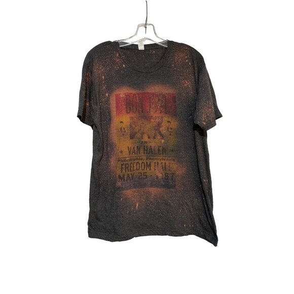 Tultex Women's Shirt Van Halen Freedom Hall Concert Black Brown Size Large - Picture 1 of 4